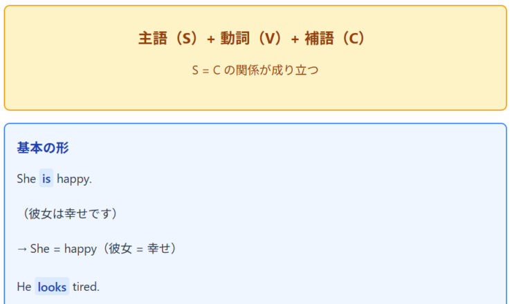 【中学英語】look, becomeなど(第2文型の動詞)-復習ワークシート